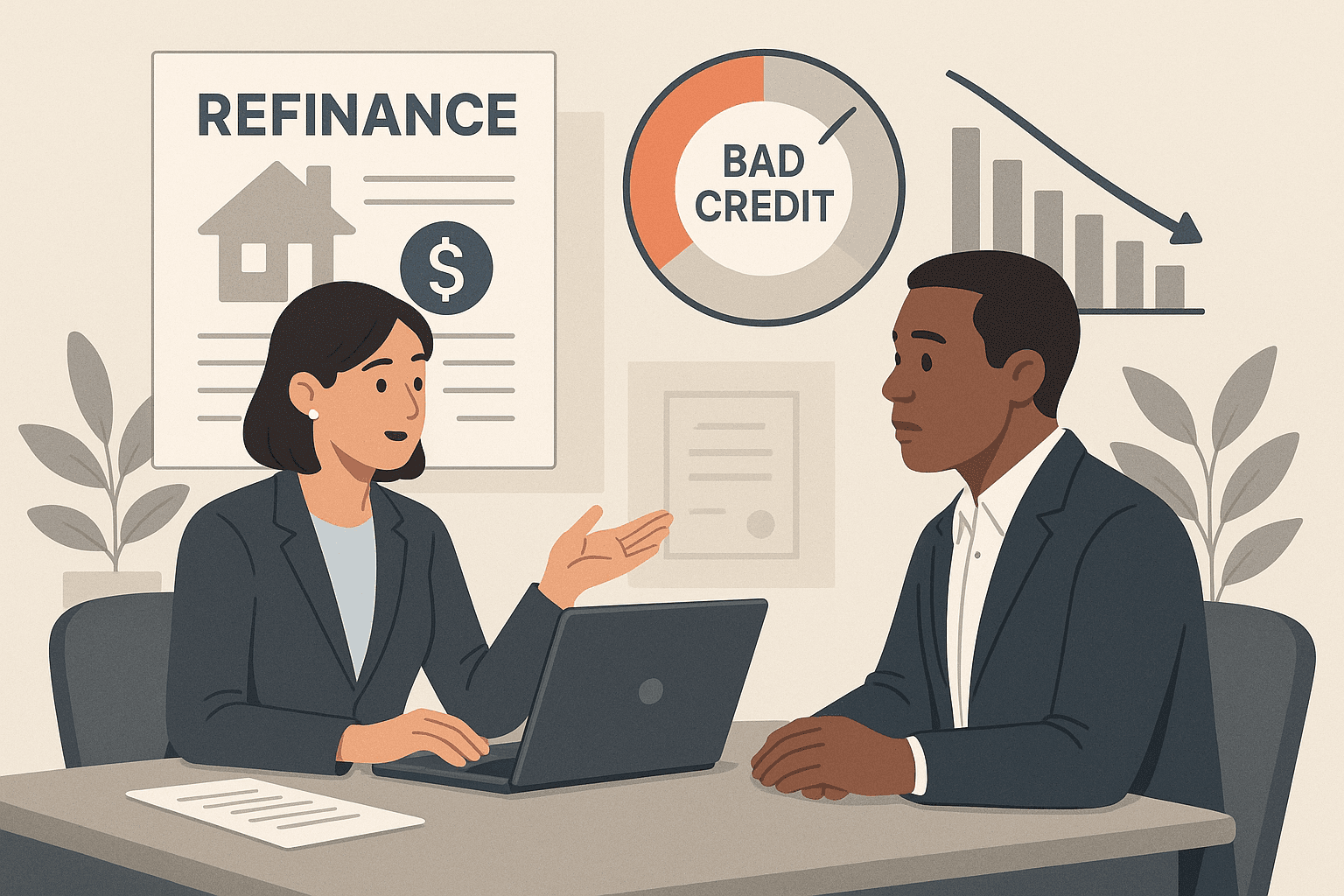 How to Refinance with Bad Credit? - Featured image