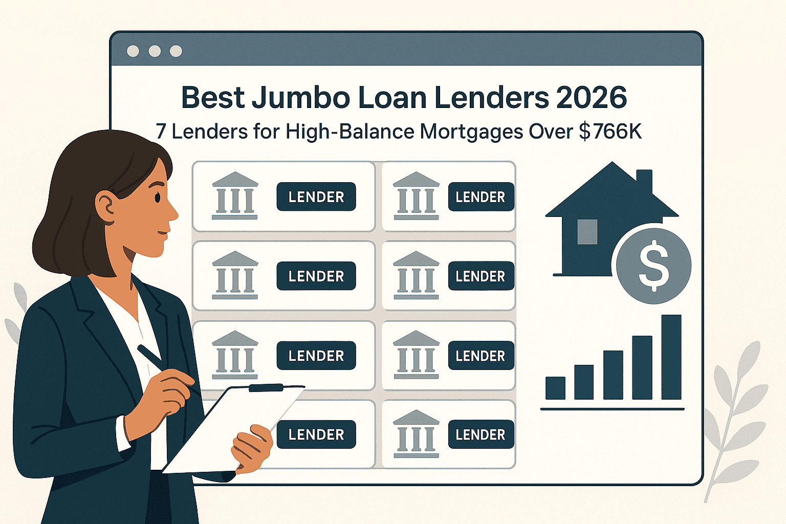 Best Jumbo Loan Lenders 2026: 7 Lenders for High-Balance Mortgages Over $766K