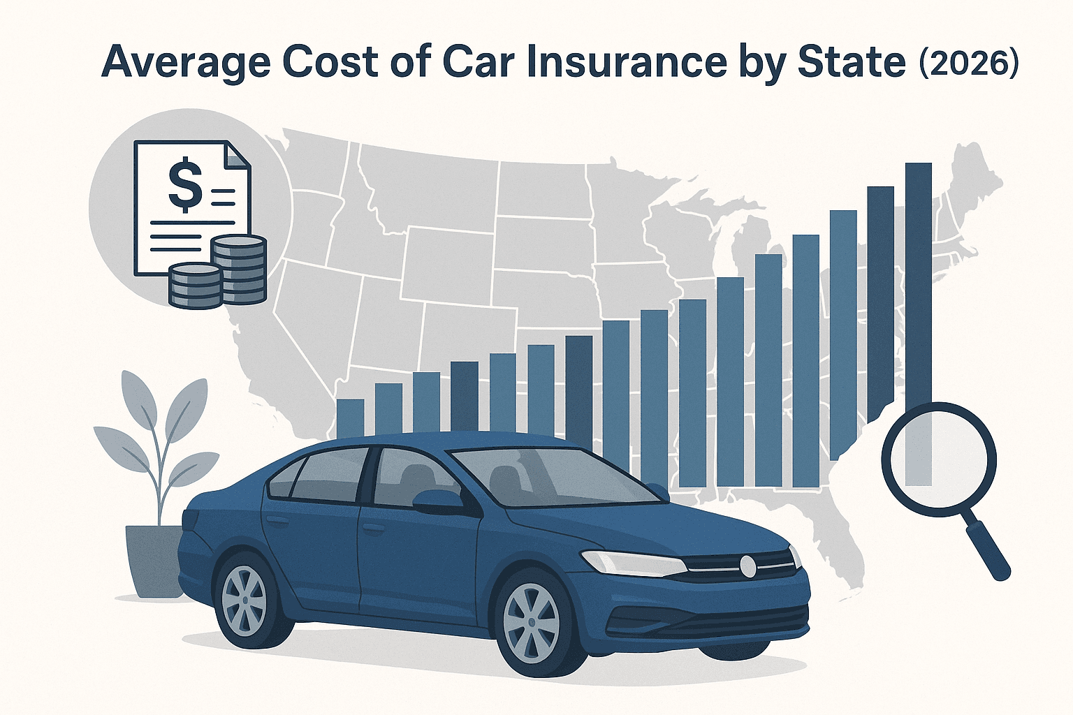 Average Cost of Car Insurance by State (2026) - Featured image